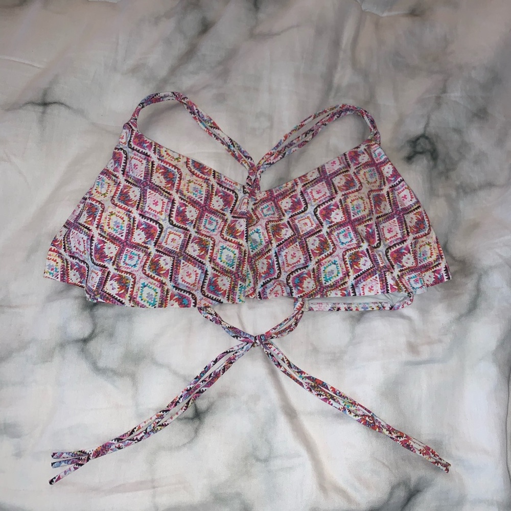 Xhilaration Pink Multi Strappy Bikini Top